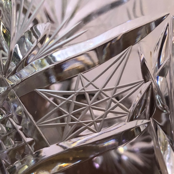 Vintage Bohemian Pinwheel Crystal Decanter. Like New. - Picture 5 of 7